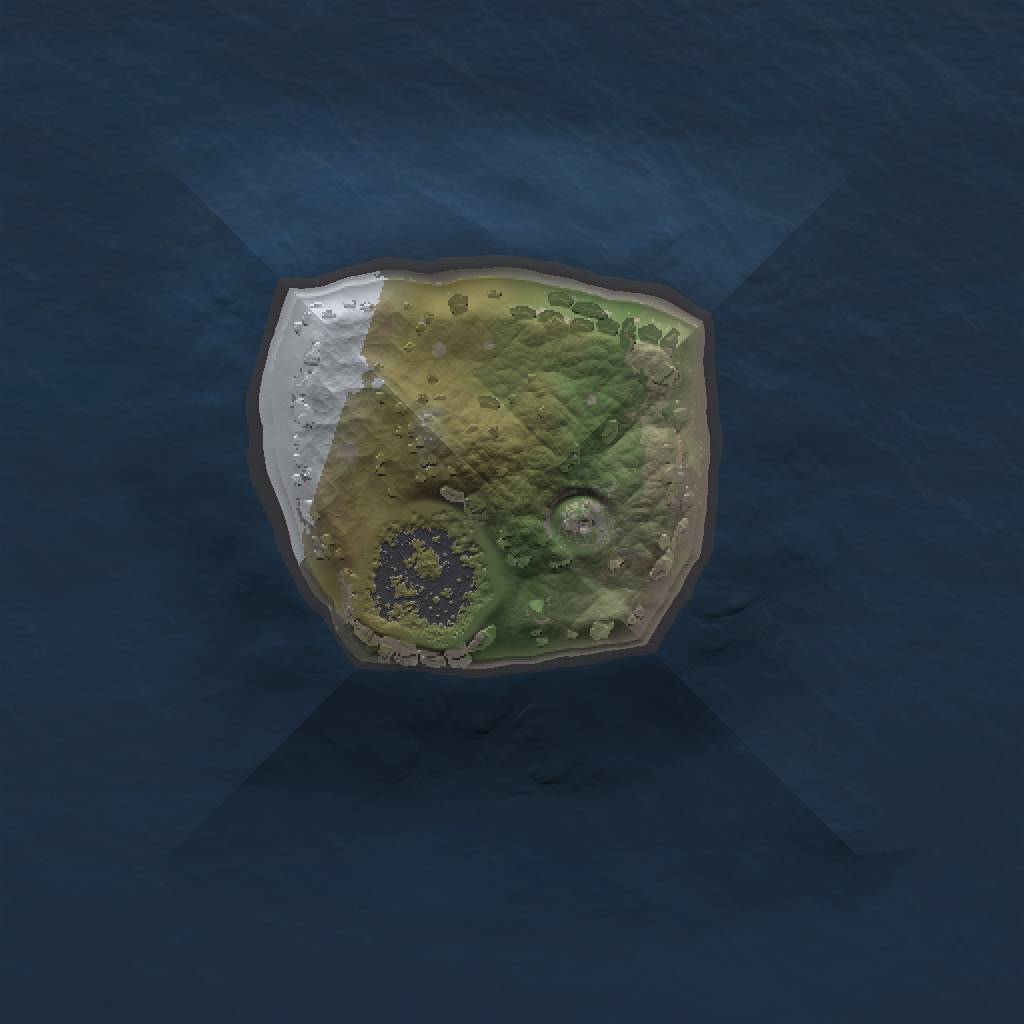 Rust Map: Procedural Map, Size: 1000, Seed: 3131, 3 Monuments