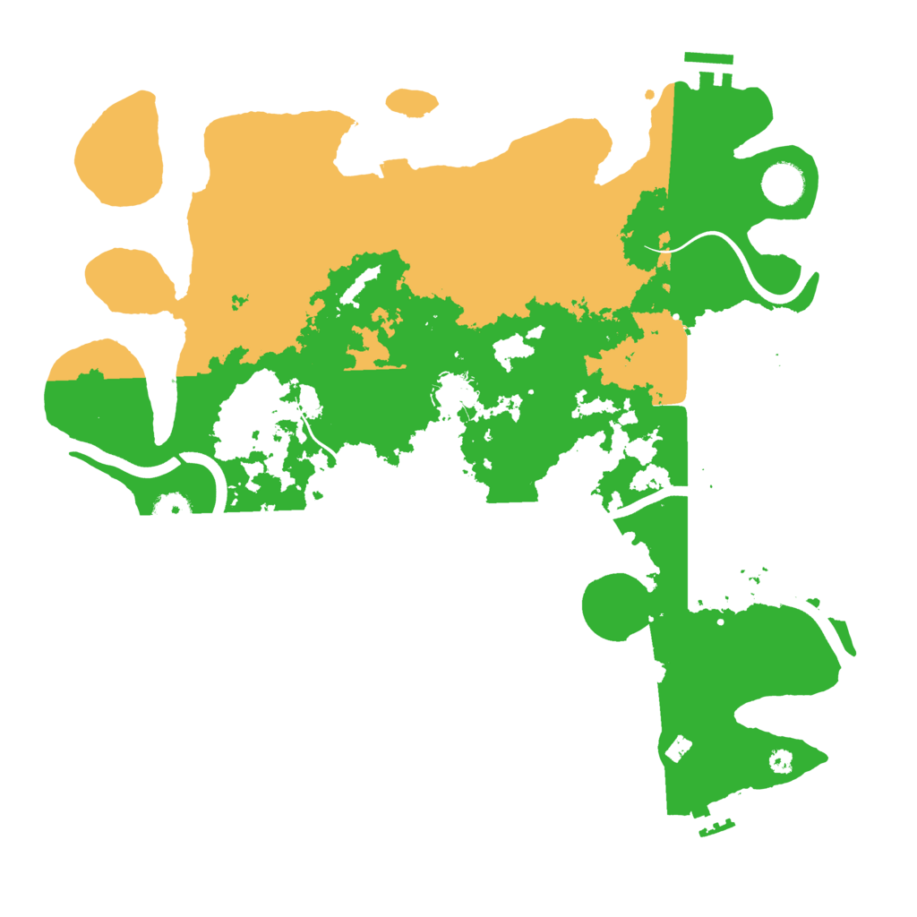 Biome Rust Map: Procedural Map, Size: 3800, Seed: 86682519