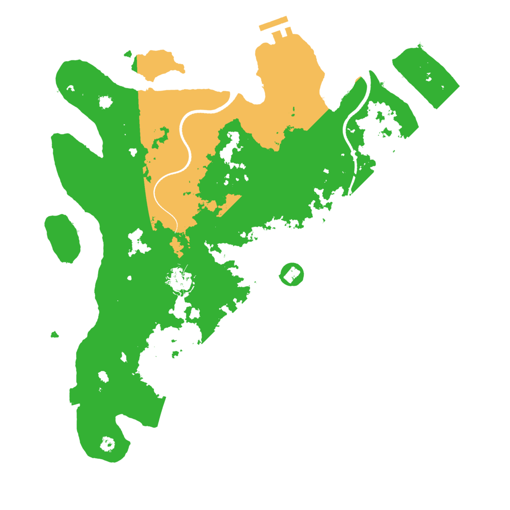 Biome Rust Map: Procedural Map, Size: 3500, Seed: 416700383