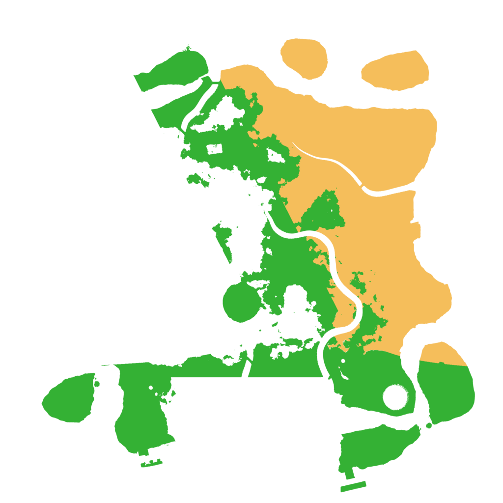 Biome Rust Map: Procedural Map, Size: 3550, Seed: 492570
