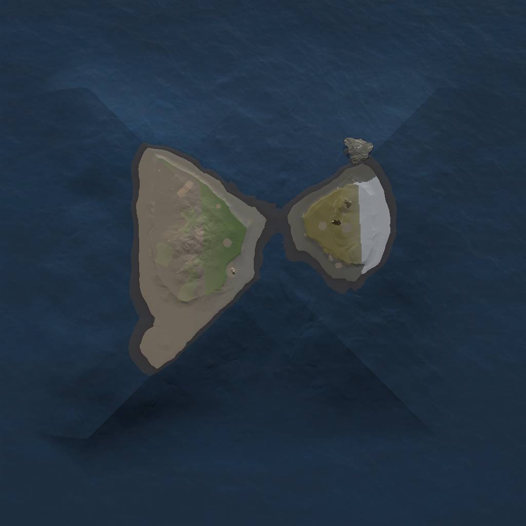 Rust Map: Procedural Map, Size: 1000, Seed: 1535108380, 3 Monuments