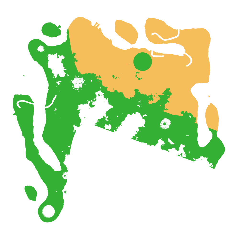 Biome Rust Map: Procedural Map, Size: 3500, Seed: 89666313