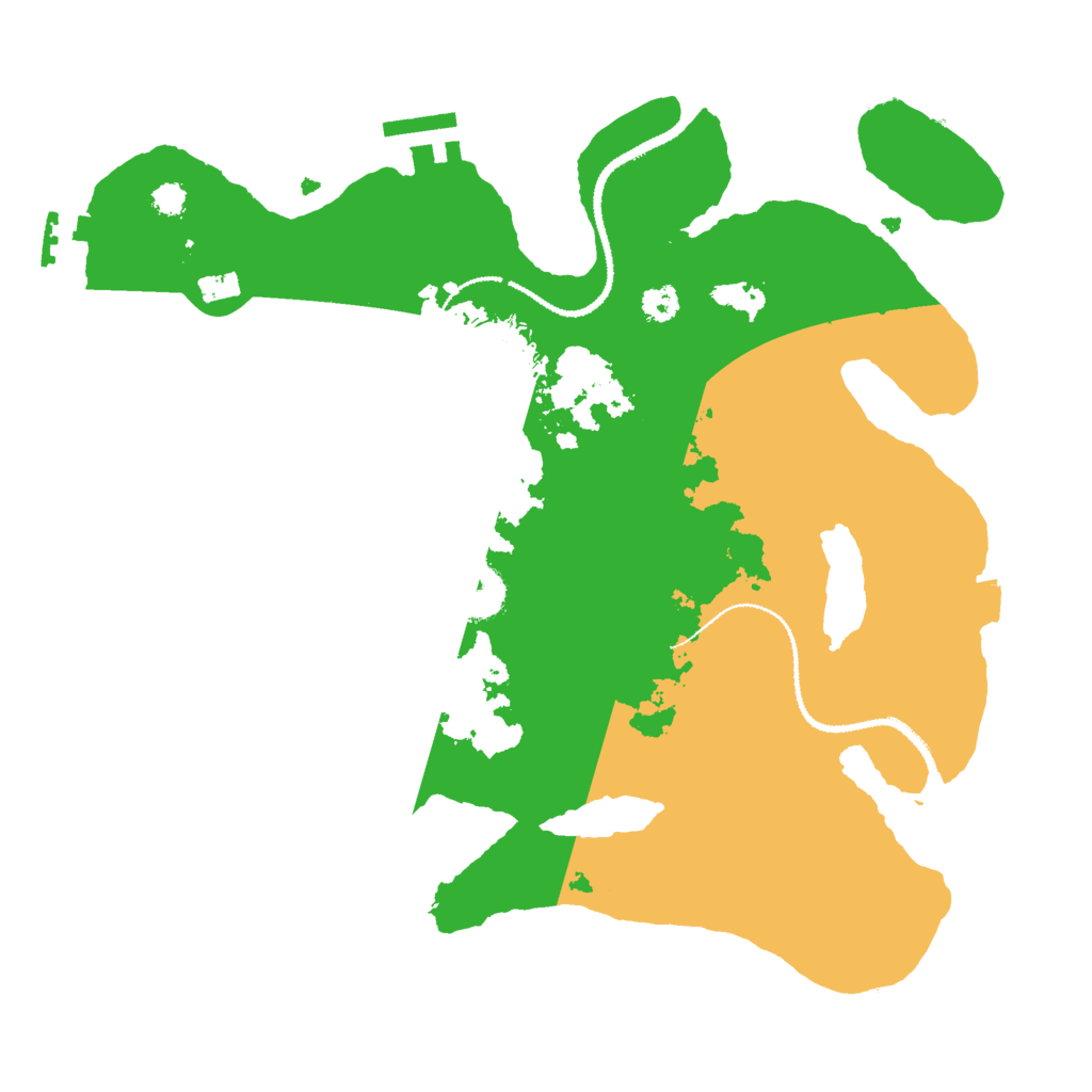 Biome Rust Map: Procedural Map, Size: 3000, Seed: 31916