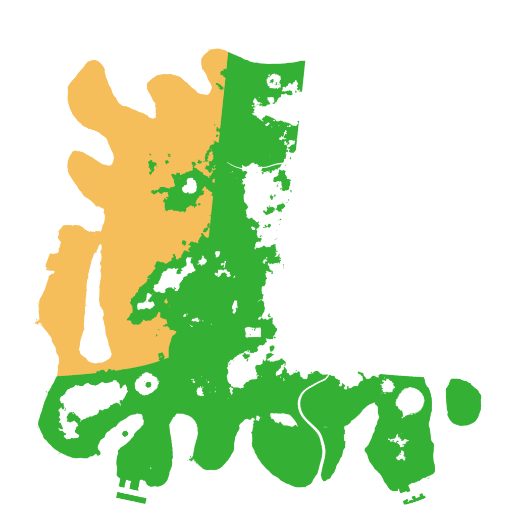 Biome Rust Map: Procedural Map, Size: 3500, Seed: 373271390