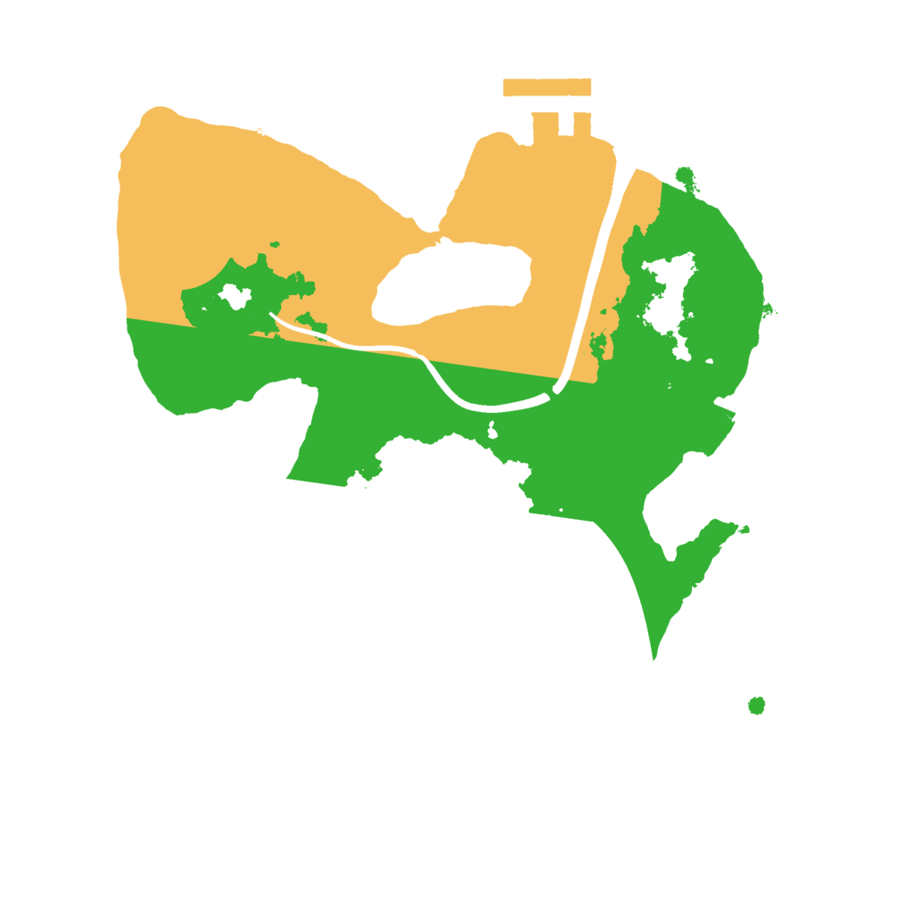 Biome Rust Map: Procedural Map, Size: 2100, Seed: 208178812