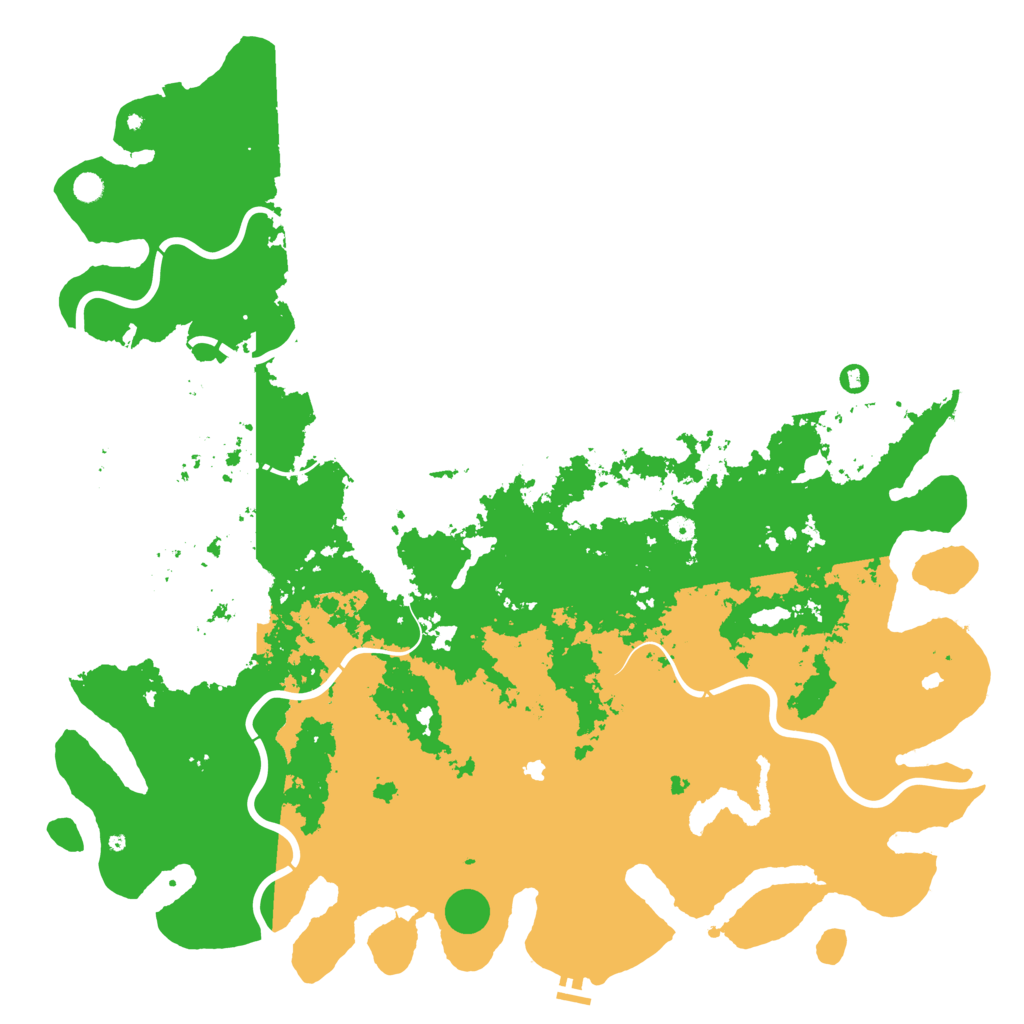 Biome Rust Map: Procedural Map, Size: 6000, Seed: 1875801533