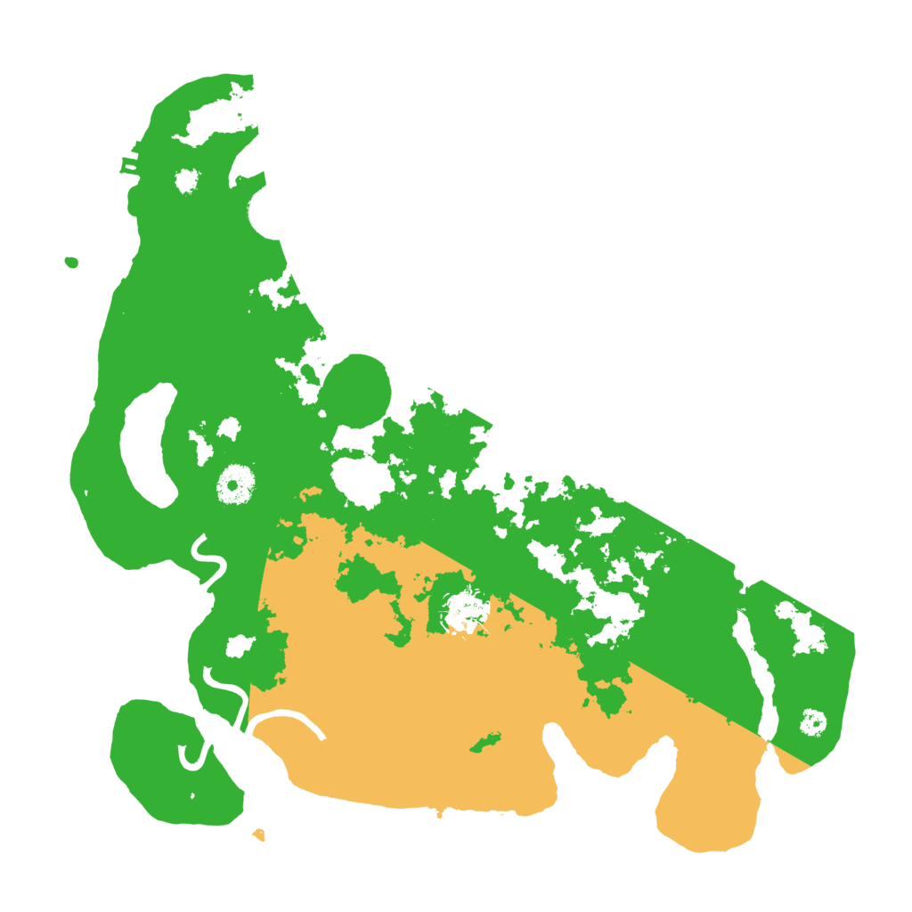 Biome Rust Map: Procedural Map, Size: 3500, Seed: 84878525