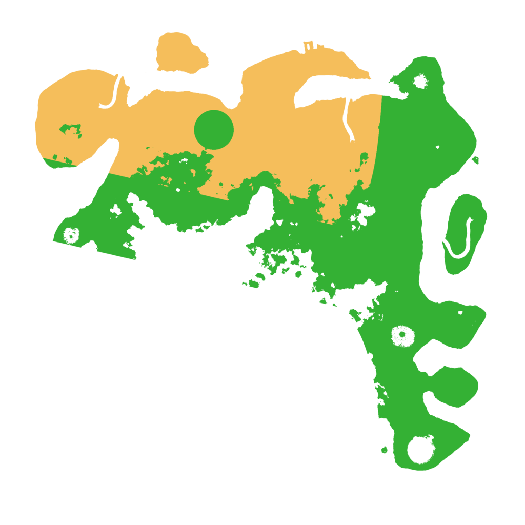 Biome Rust Map: Procedural Map, Size: 3500, Seed: 3232007