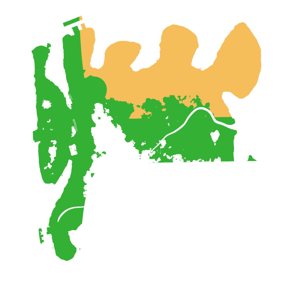 Biome Rust Map: Procedural Map, Size: 3000, Seed: 21679