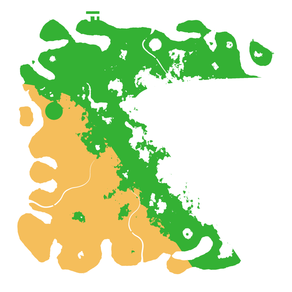 Biome Rust Map: Procedural Map, Size: 4400, Seed: 28318867