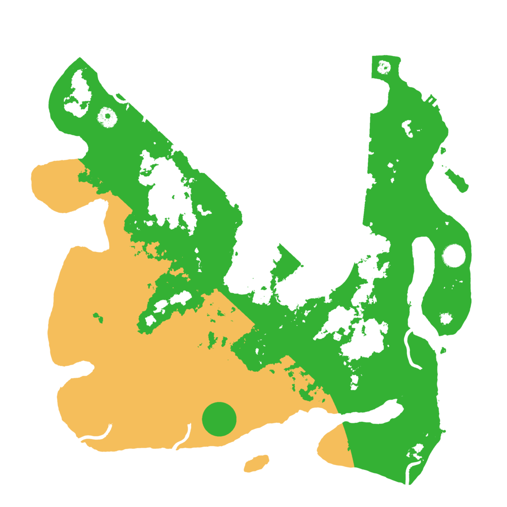Biome Rust Map: Procedural Map, Size: 3900, Seed: 87278158