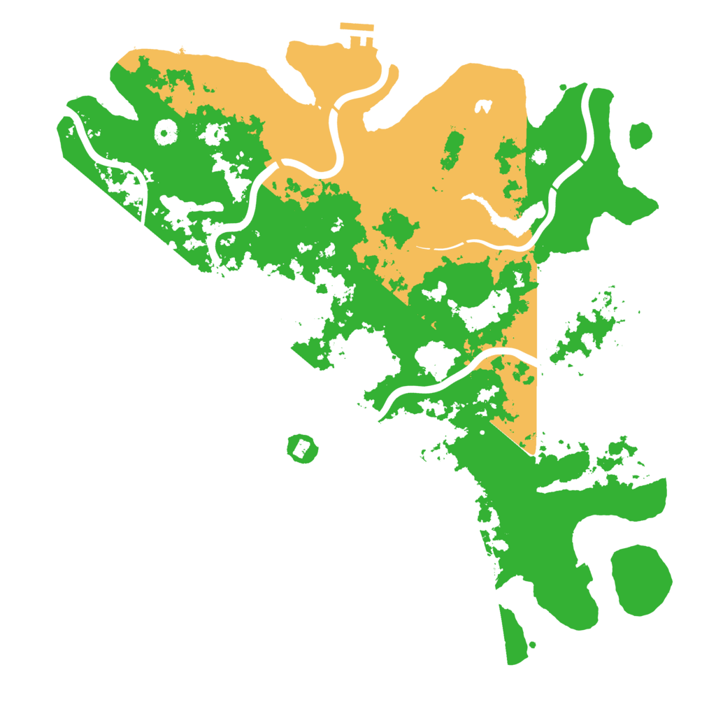 Biome Rust Map: Procedural Map, Size: 4300, Seed: 76325283