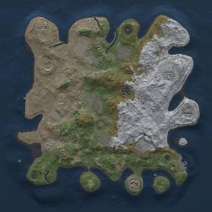 Thumbnail Rust Map: Procedural Map, Size: 3500, Seed: 876015992, 18 Monuments