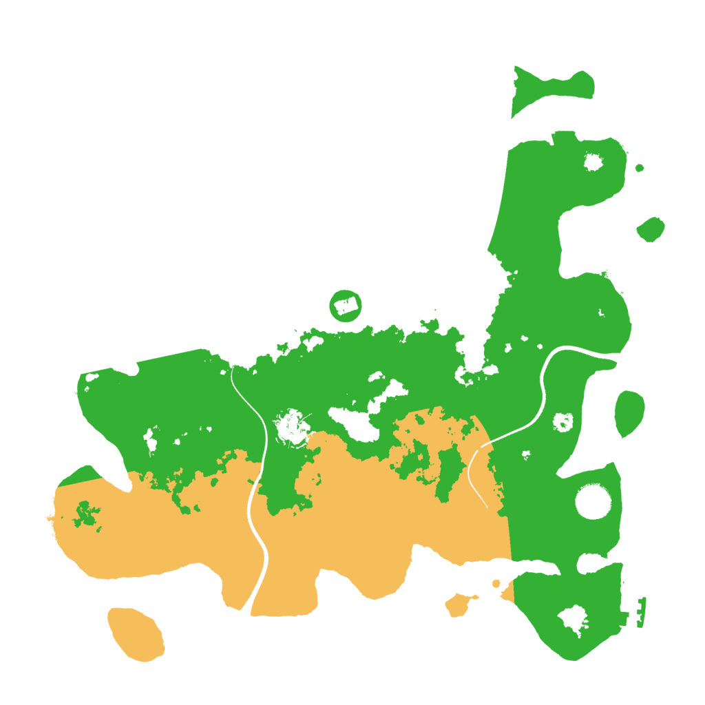 Biome Rust Map: Procedural Map, Size: 3500, Seed: 624241236