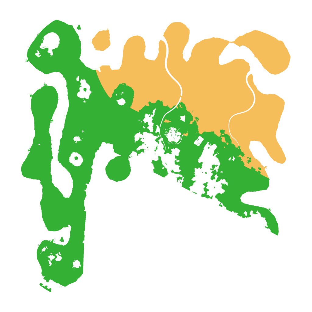 Biome Rust Map: Procedural Map, Size: 3500, Seed: 7983