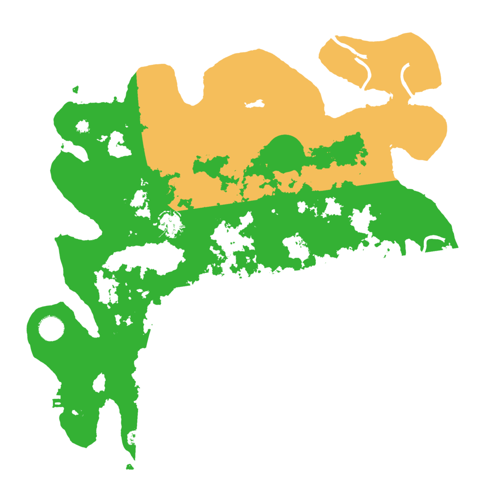 Biome Rust Map: Procedural Map, Size: 3550, Seed: 13419471