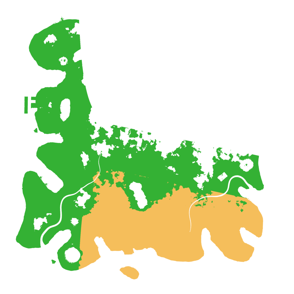 Biome Rust Map: Procedural Map, Size: 3500, Seed: 316742650