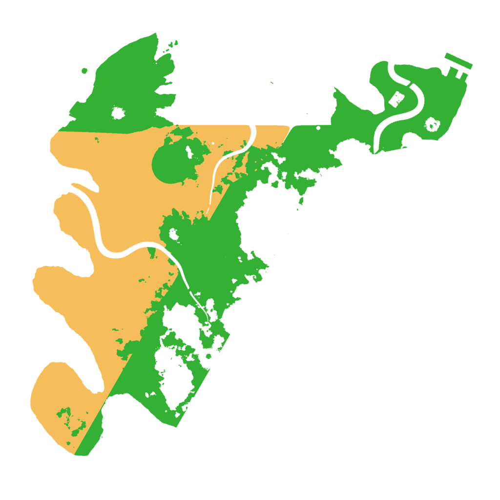 Biome Rust Map: Procedural Map, Size: 3500, Seed: 1361085821