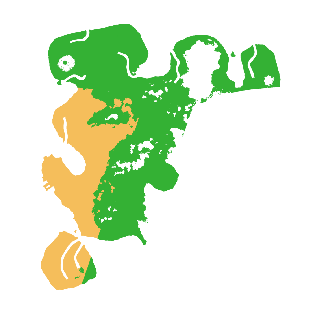 Biome Rust Map: Procedural Map, Size: 3000, Seed: 2016