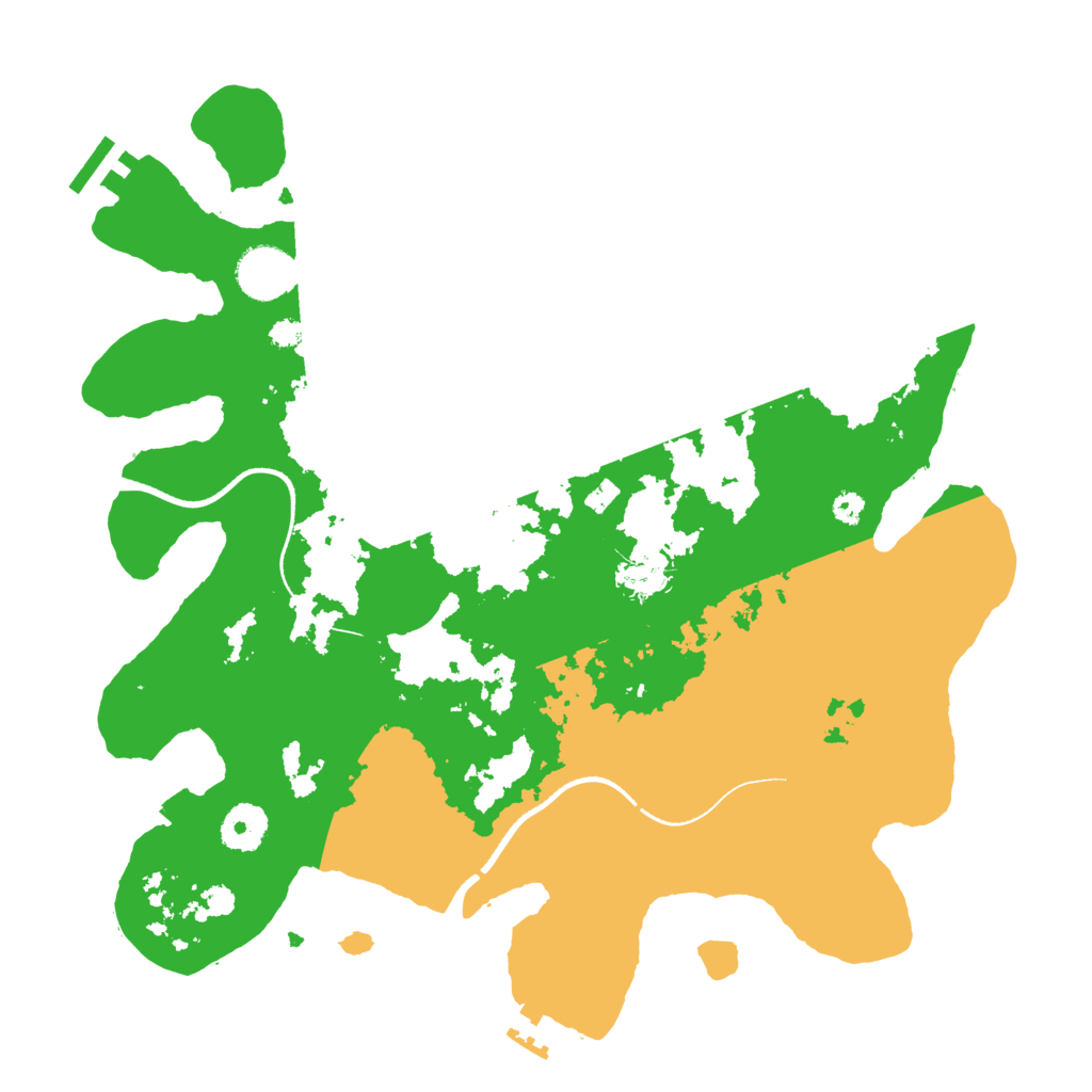 Biome Rust Map: Procedural Map, Size: 3501, Seed: 6258