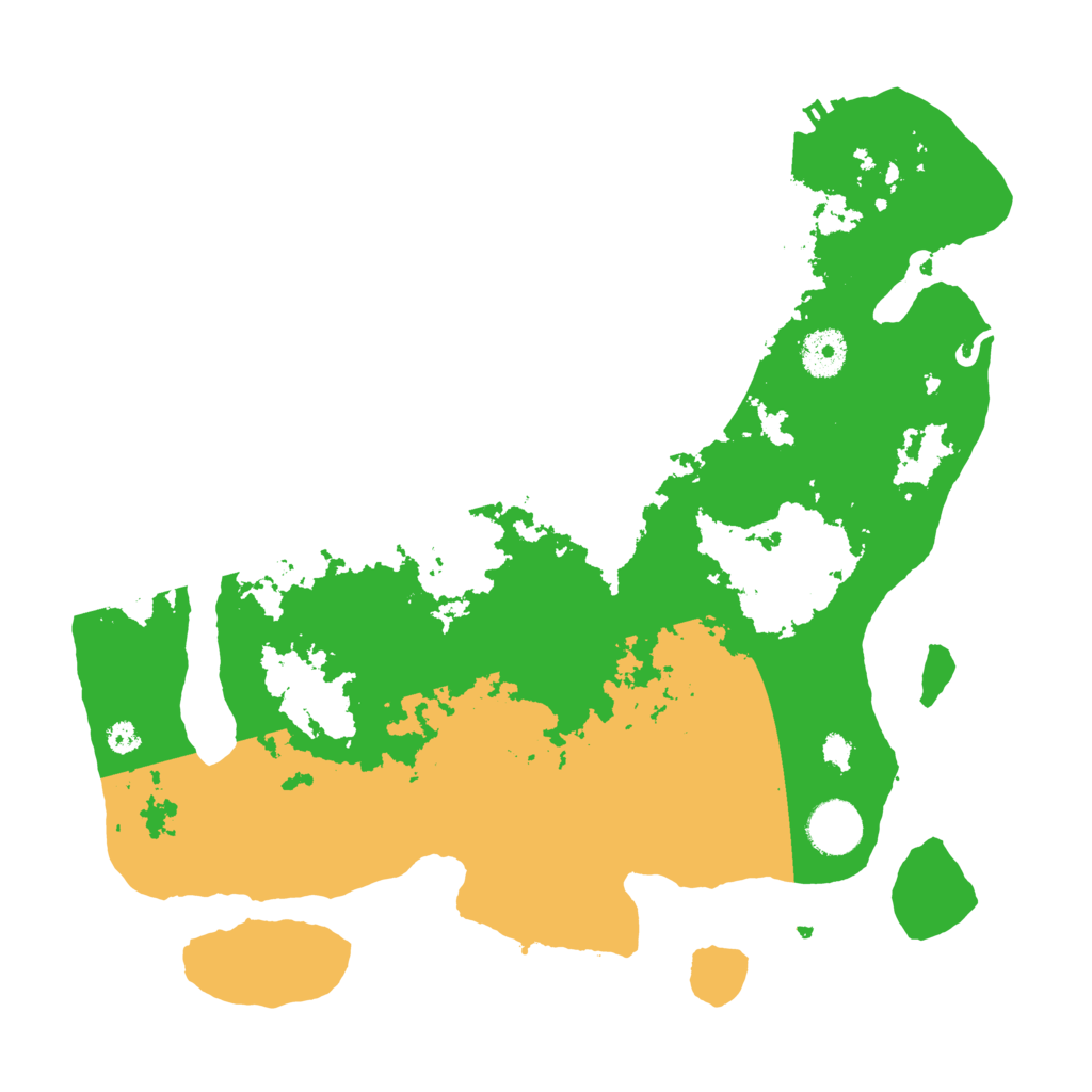 Biome Rust Map: Procedural Map, Size: 3500, Seed: 2319