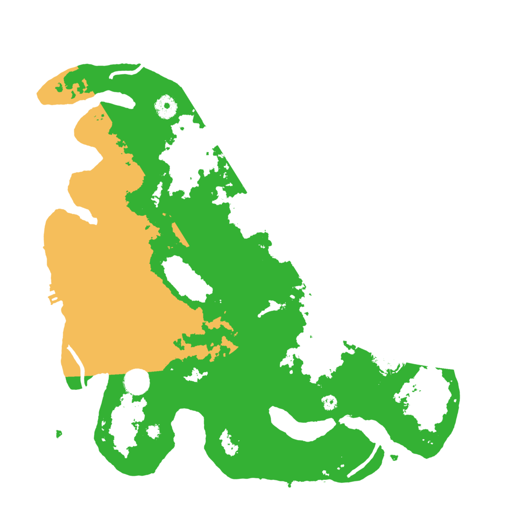 Biome Rust Map: Procedural Map, Size: 3500, Seed: 268465