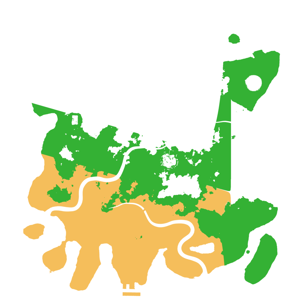 Biome Rust Map: Procedural Map, Size: 3500, Seed: 17328839
