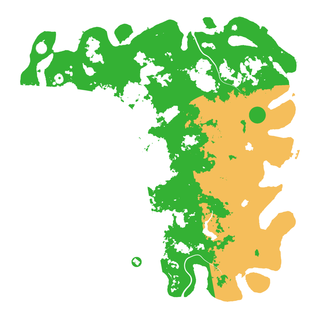 Biome Rust Map: Procedural Map, Size: 5000, Seed: 7007