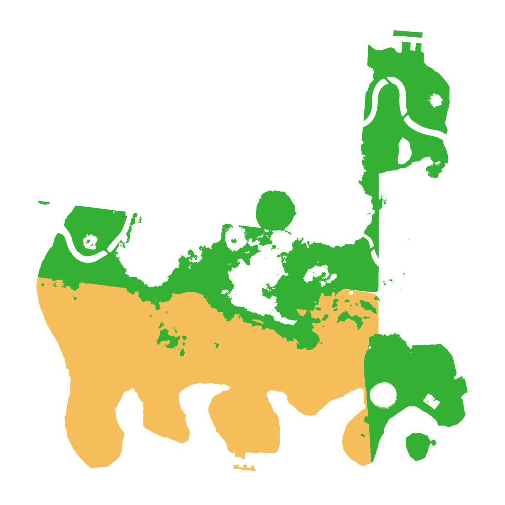 Biome Rust Map: Procedural Map, Size: 3500, Seed: 48657983