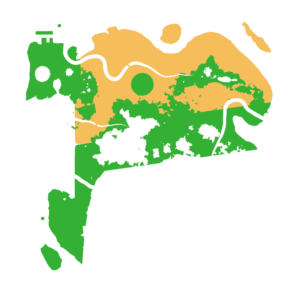 Biome Rust Map: Procedural Map, Size: 3500, Seed: 124850