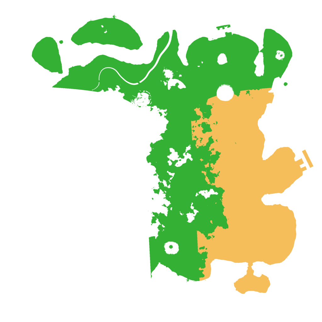 Biome Rust Map: Procedural Map, Size: 3500, Seed: 566481652