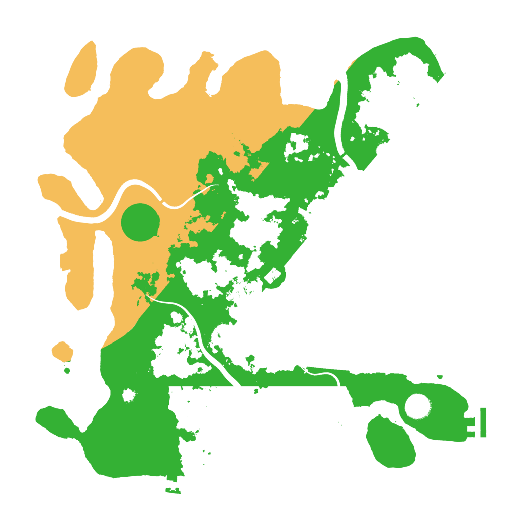 Biome Rust Map: Procedural Map, Size: 3550, Seed: 97897952