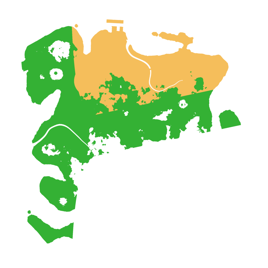 Biome Rust Map: Procedural Map, Size: 3200, Seed: 431400403