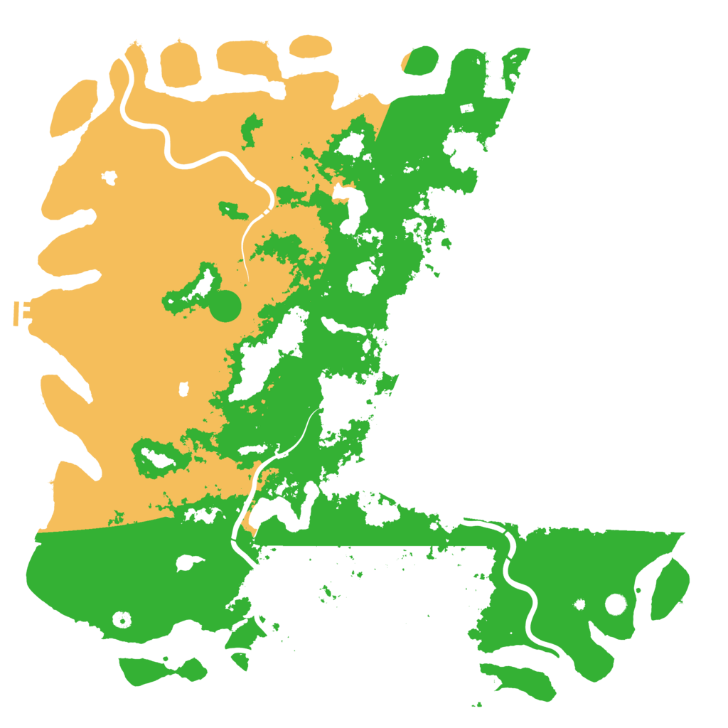 Biome Rust Map: Procedural Map, Size: 6000, Seed: 123443