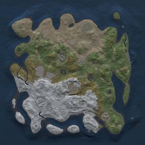 Thumbnail Rust Map: Procedural Map, Size: 3500, Seed: 252, 16 Monuments