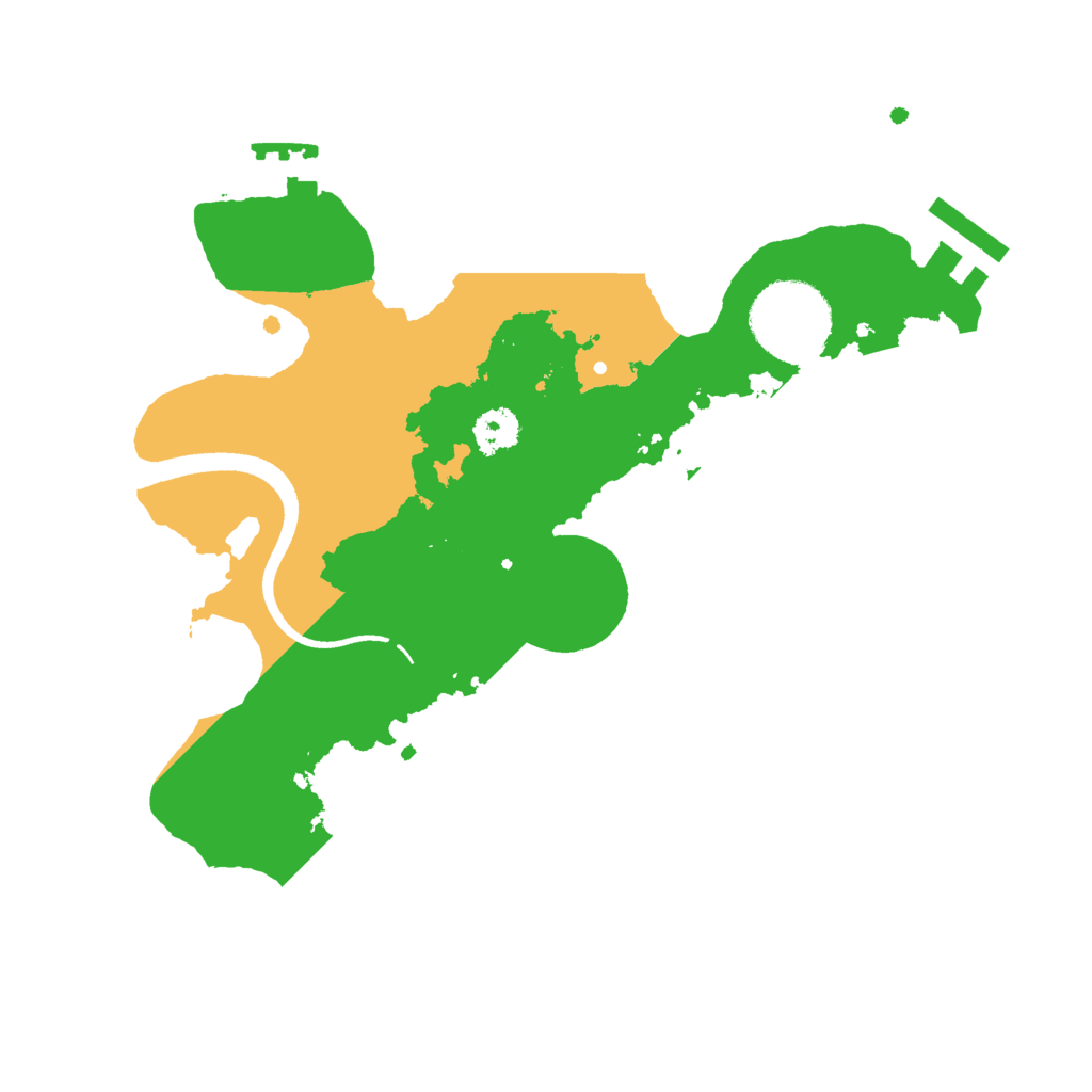 Biome Rust Map: Procedural Map, Size: 2500, Seed: 1898564768