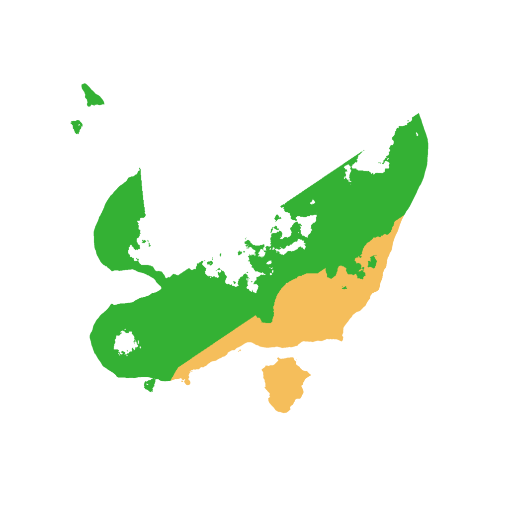 Biome Rust Map: Procedural Map, Size: 2000, Seed: 230519