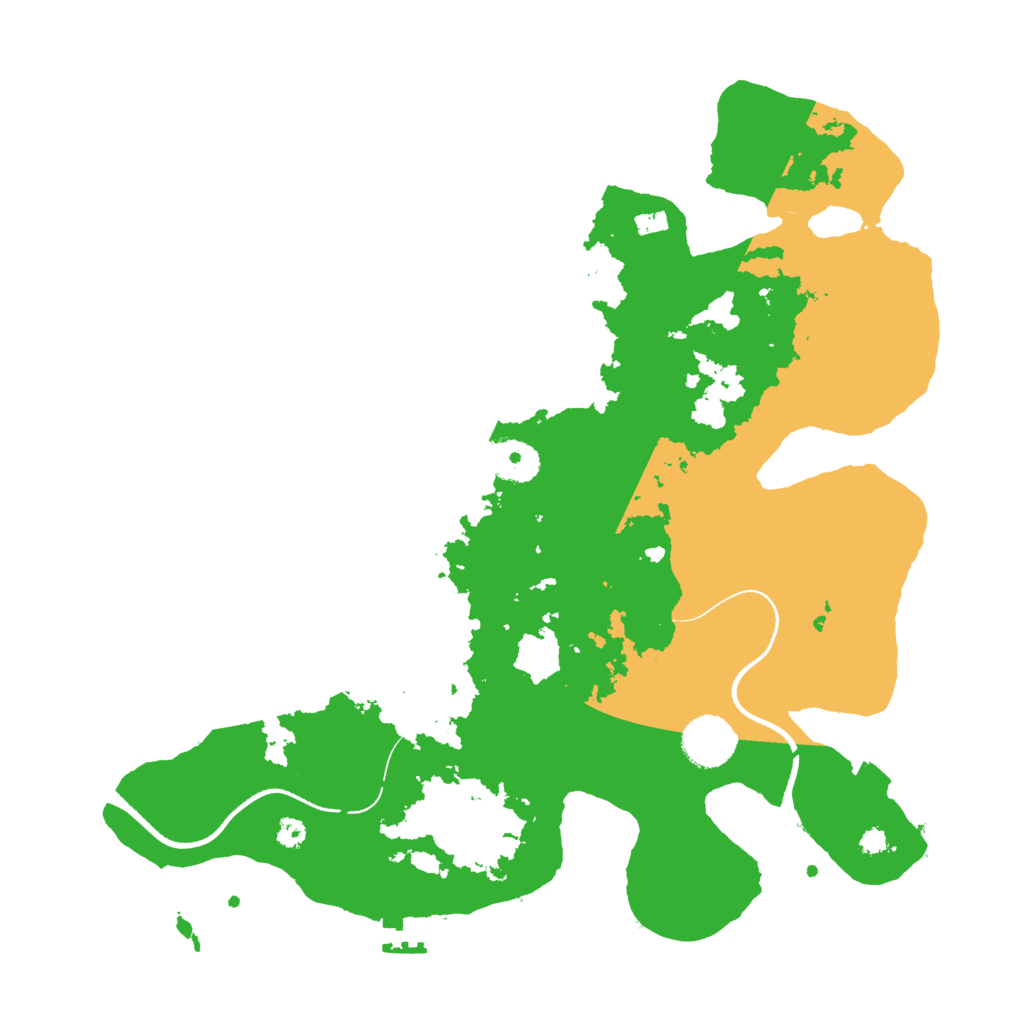 Biome Rust Map: Procedural Map, Size: 3500, Seed: 9873155