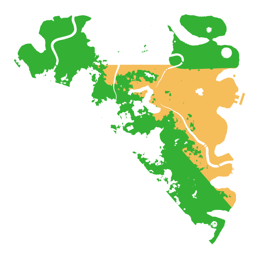 Biome Rust Map: Procedural Map, Size: 4300, Seed: 24699253