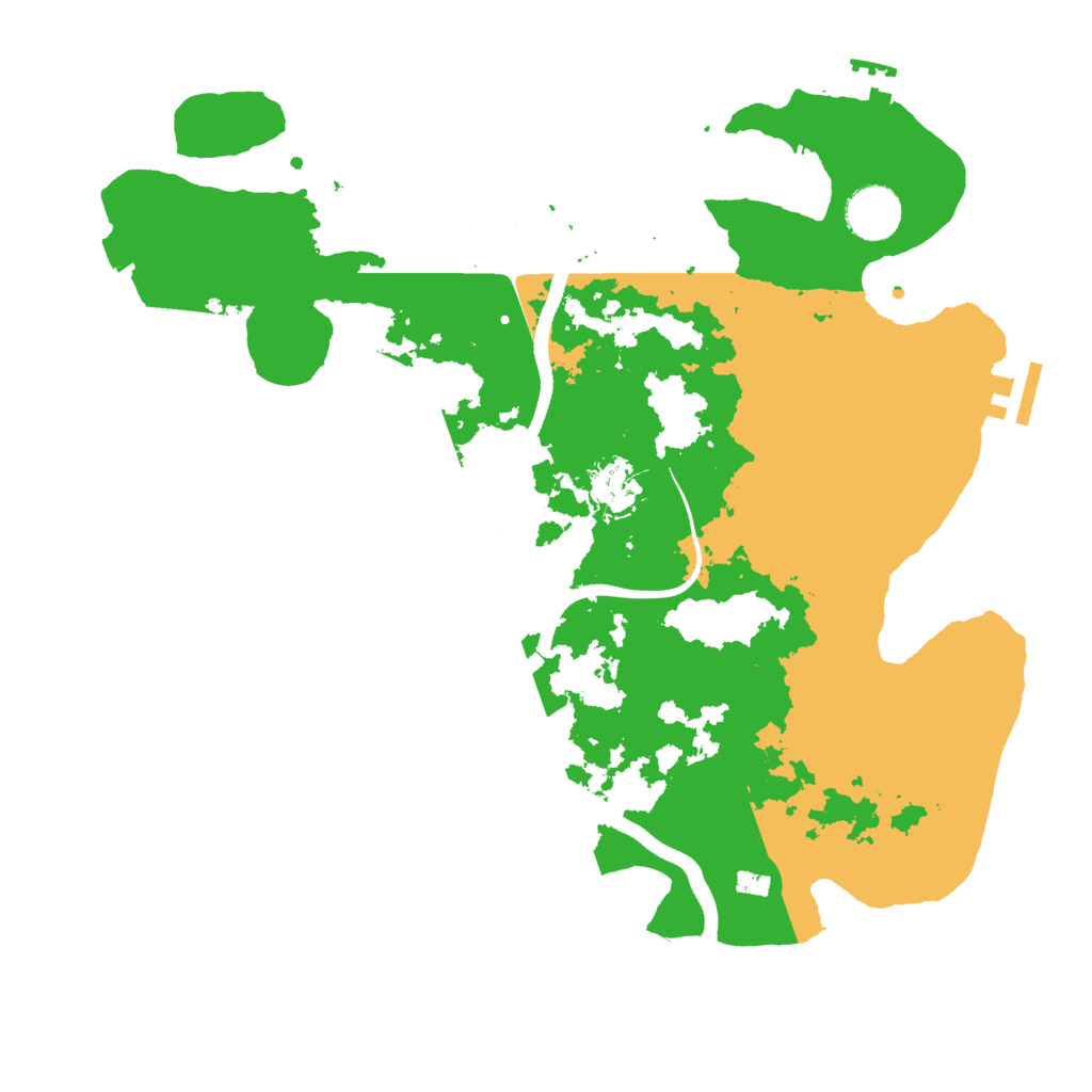 Biome Rust Map: Procedural Map, Size: 3500, Seed: 2147424751