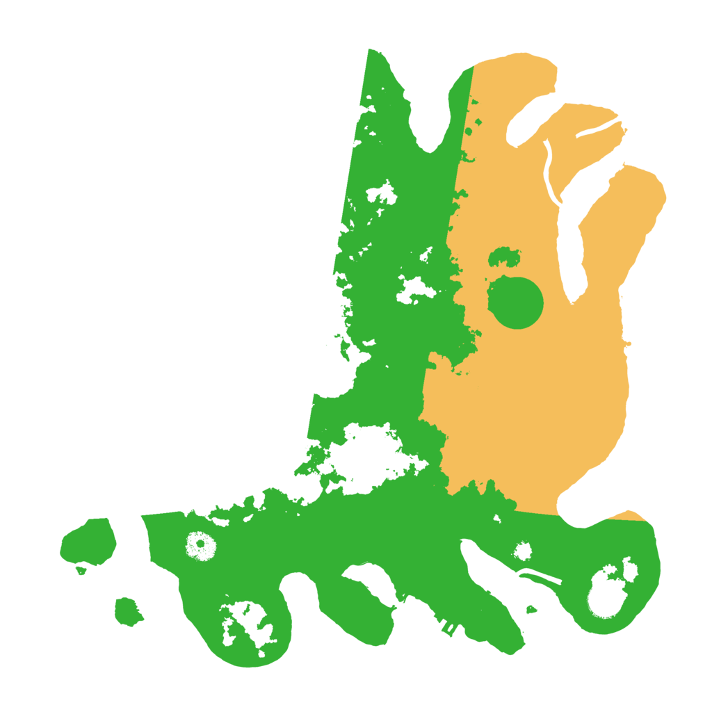 Biome Rust Map: Procedural Map, Size: 3600, Seed: 46