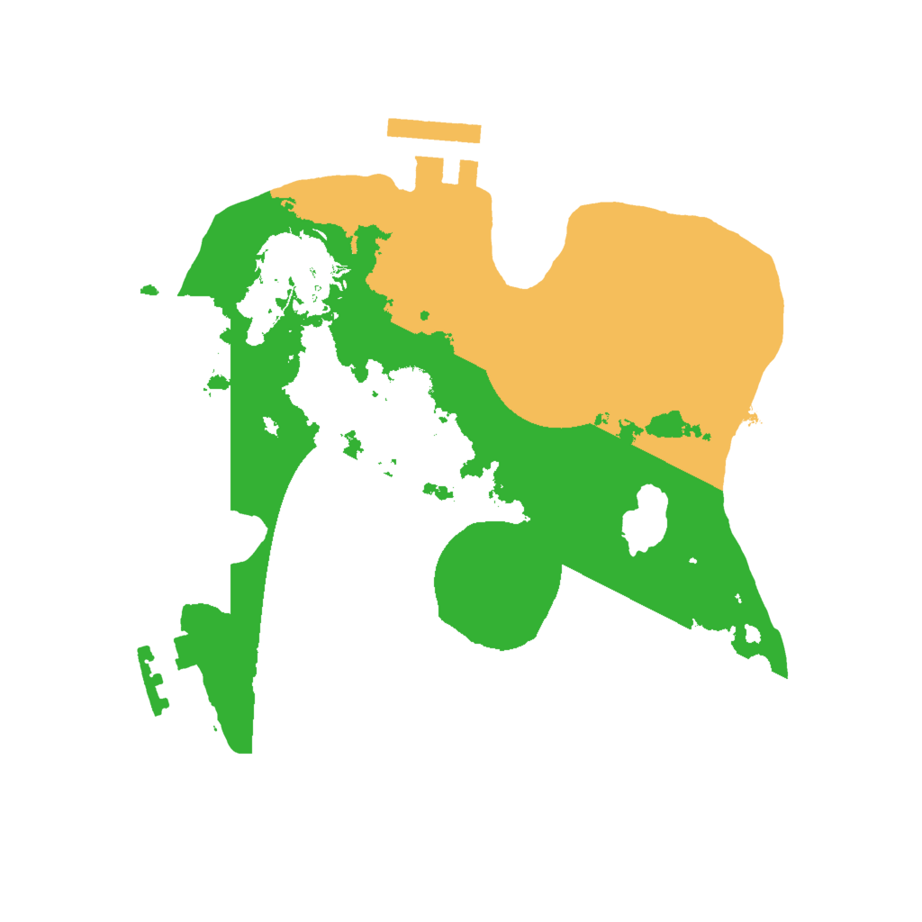 Biome Rust Map: Procedural Map, Size: 2000, Seed: 799339516