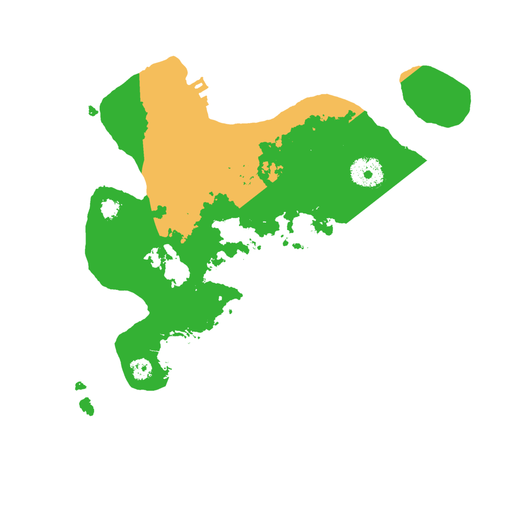 Biome Rust Map: Procedural Map, Size: 2500, Seed: 123789456