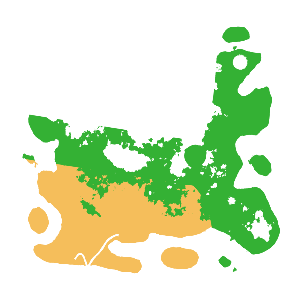 Biome Rust Map: Procedural Map, Size: 3600, Seed: 12005