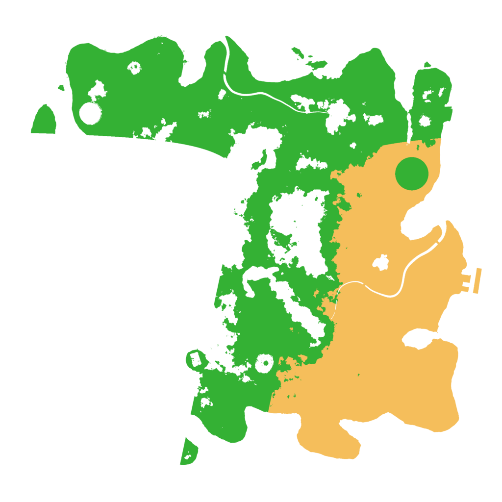 Biome Rust Map: Procedural Map, Size: 4000, Seed: 17143308