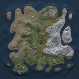 Thumbnail Rust Map: Procedural Map, Size: 3500, Seed: 2095485263, 16 Monuments