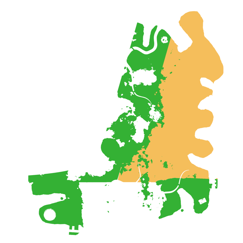 Biome Rust Map: Procedural Map, Size: 3600, Seed: 9844453