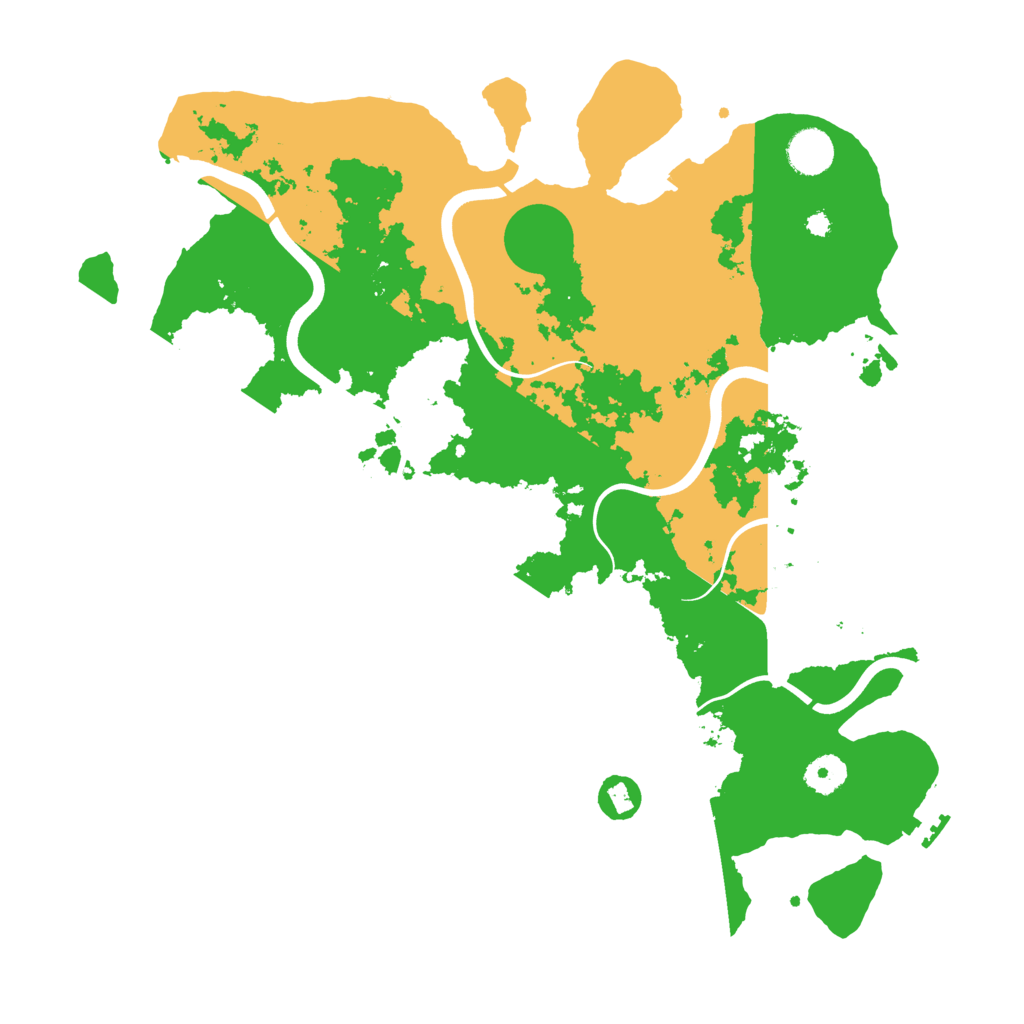 Biome Rust Map: Procedural Map, Size: 3900, Seed: 8320849