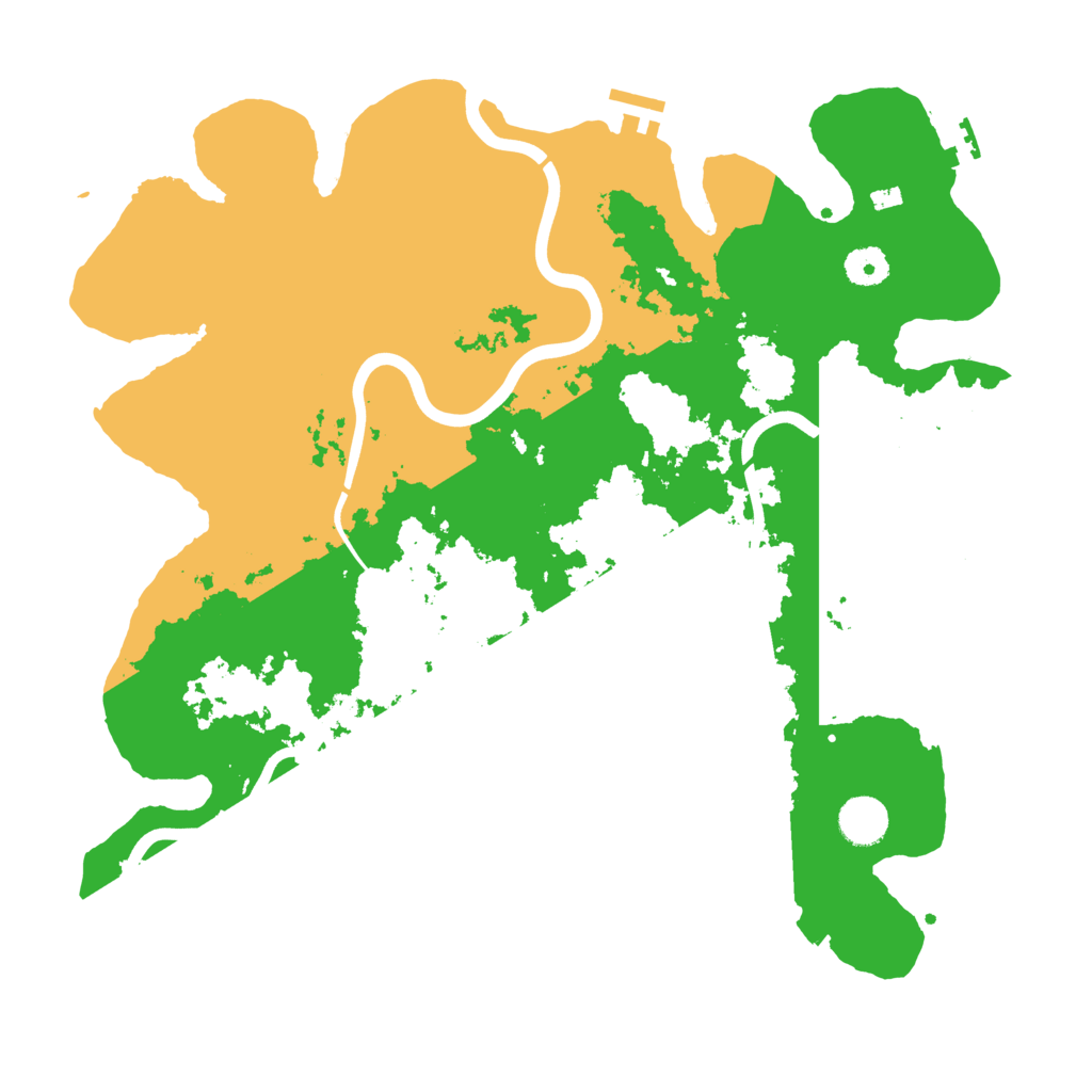 Biome Rust Map: Procedural Map, Size: 3950, Seed: 64325761