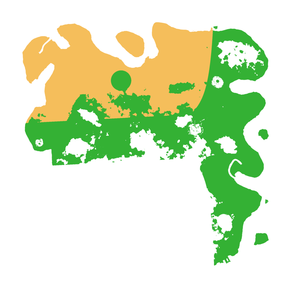 Biome Rust Map: Procedural Map, Size: 3800, Seed: 57733263